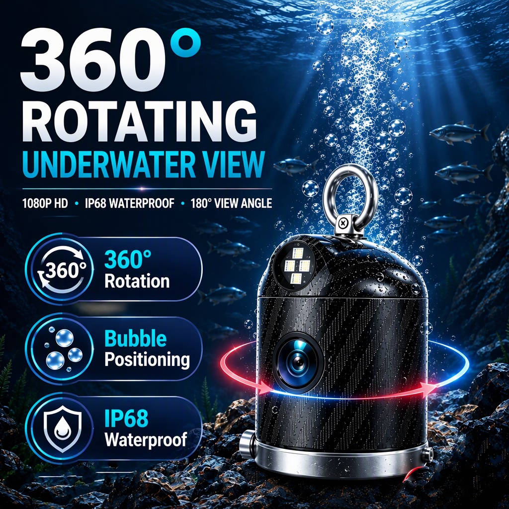 Fishing Camera - Telecamera portatile per la pesca con