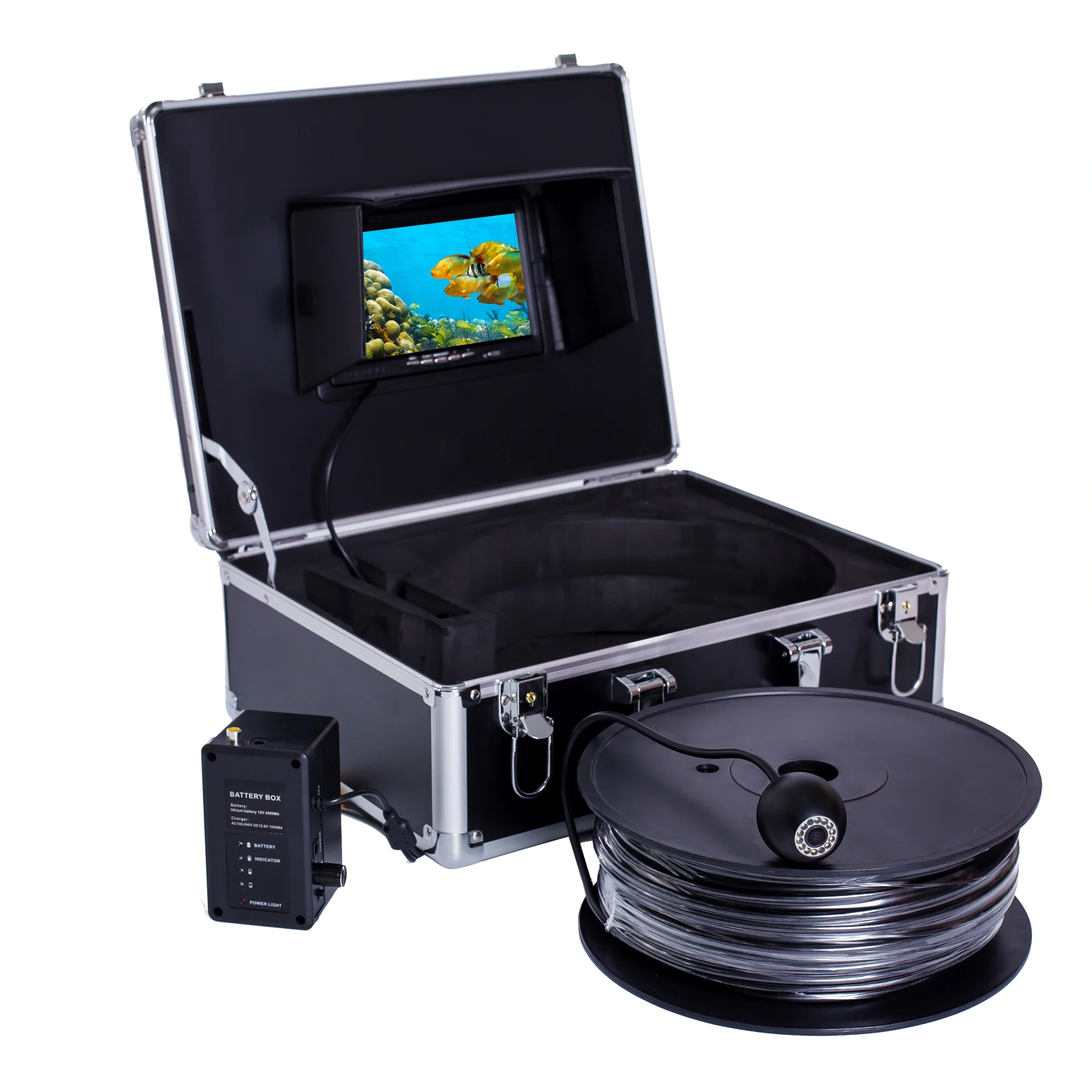 Fishing Camera - Kit Sistema Telecamera Subacquea HD 7''